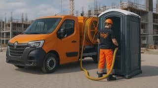 Standarta pārvietojamās tualetes būvlaukumiem фото